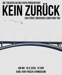 Plakat zur Theateraufführung "Kein Zurück"