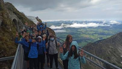 Auf dem Nebelhorn im Zuge des Schullandheims (Kl. 6)
